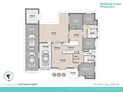2 Lees Court, Victoria Point, QLD 4165, 4 phòng ngủ, 2 phòng tắm, House