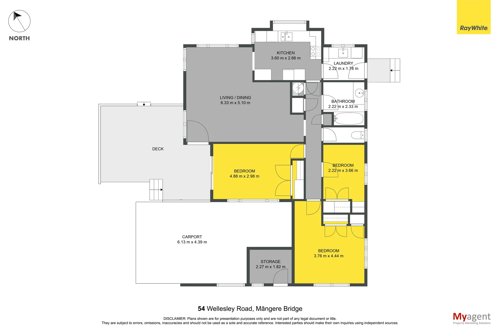 54 Wellesley Road, Mangere Bridge, Manukau City, Auckland, 3房, 1浴, 独立屋