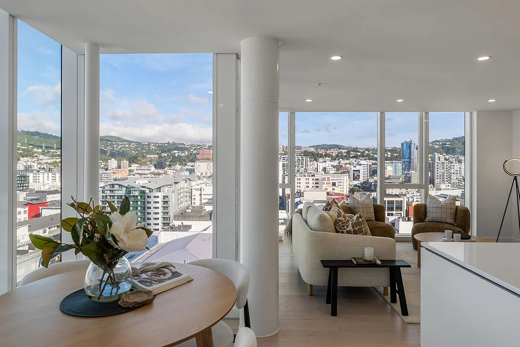 Te Aro 2બેડરૂમ Hyde Lane Penthouse Living