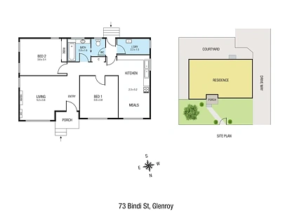 73 Bindi Street, Glenroy, North Melbourne, 2 Bedrooms, 1 Bathrooms, House
