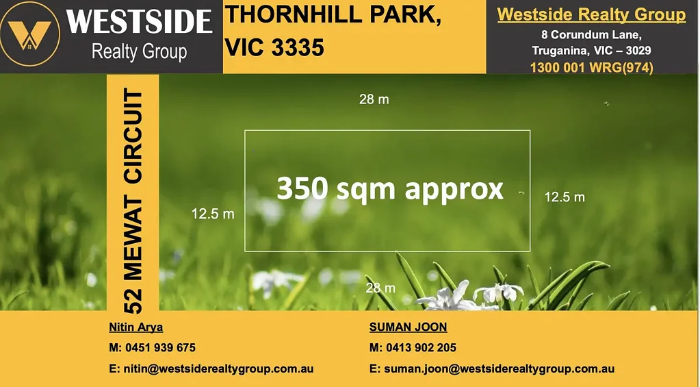 Thornhill Park 🥉 Lifestyle, Location & Opportunity – The Perfect Block Awaits | 350sqm(Approx)