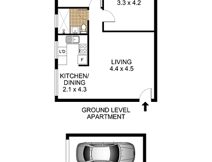 2/44-46 Houston Road, Kingsford, Eastern Suburbs, 2房, 1浴, Apartment