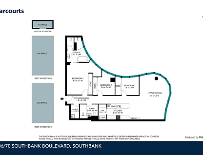 8606/70 Southbank Boulevard, Southbank, Melbourne CBD, 3 ਕਮਰੇ, 2 ਬਾਥਰੂਮ, Apartment