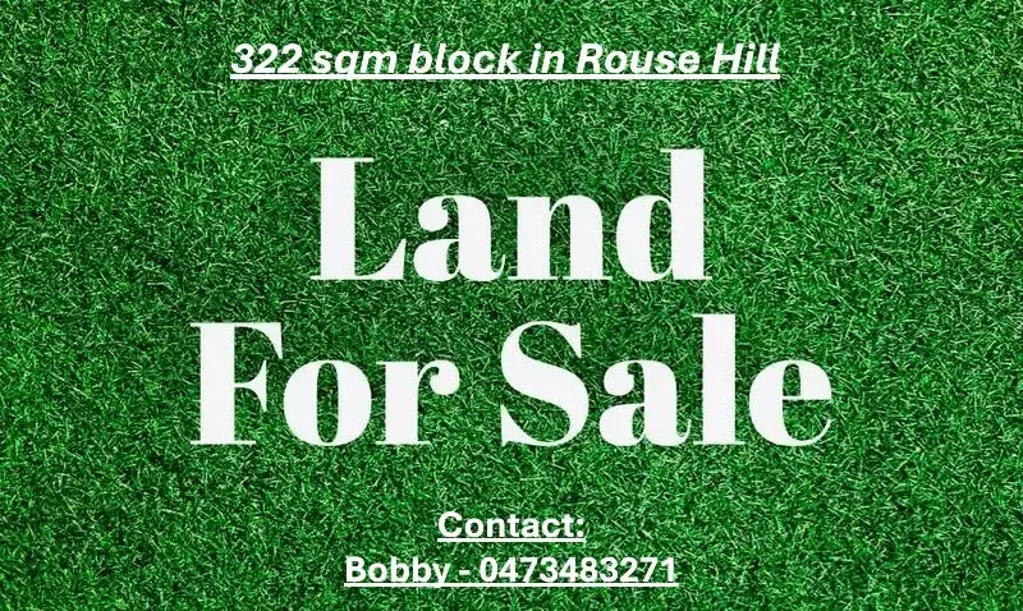 Rouse Hill Great Opportunity to build your dream home in Rouse Hill...