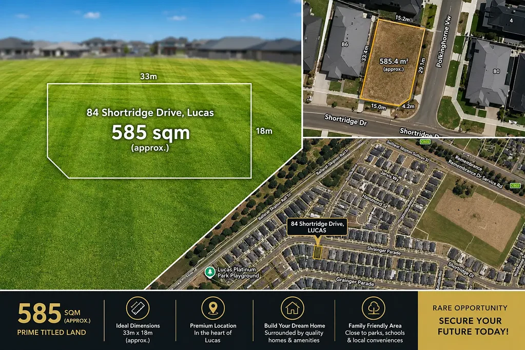 Lucas  84 Shortridge Drive, Lucas - Premium Corner Allotment with Endless Potential.
