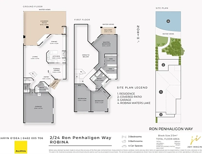 2/24 Ron Penhaligon Way, Robina, QLD 4226, 3 कमरे, 3 बाथरूम, Townhouse
