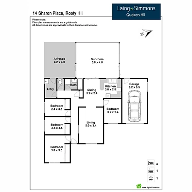14 Sharon Place, Rooty Hill, NSW 2766, 4 slaapkamers, 1 badkamers, House