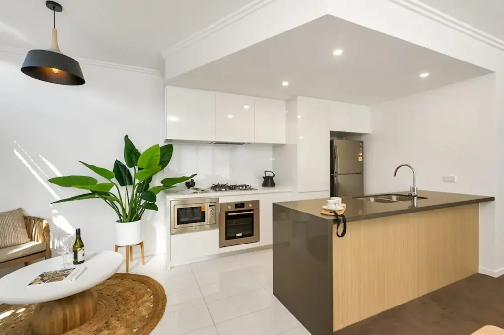 Located within 'The Peak', this modern apartment offers both location and lifestyle benefits.