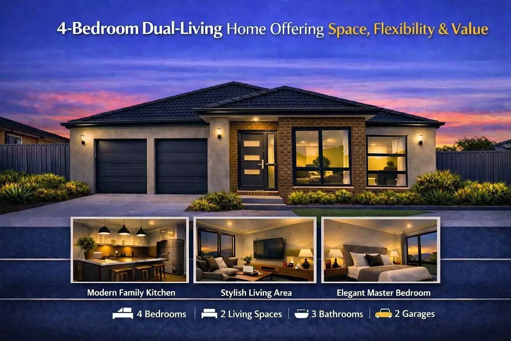 Tarneit 4Zimmer 4‑Bedroom Dual‑Living Home Offering Space, Flexibility & Value