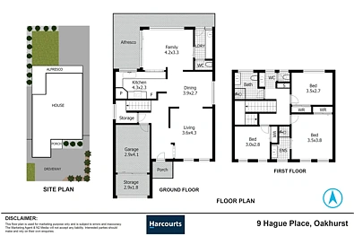 9 Hague Place, Oakhurst, NSW 2761, 3 Bedrooms, 2 Bathrooms, House