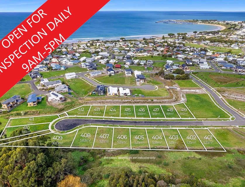 LOT 401-419 Ocean View Court, Apollo Bay, Geelong, 0 ਕਮਰੇ, 0 ਬਾਥਰੂਮ, Section
