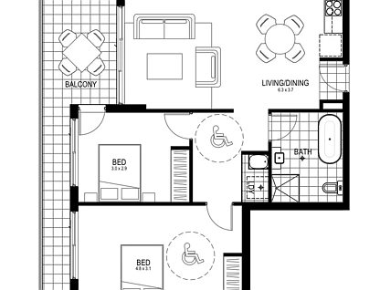 113/30 Rebecca Street, Tallawong, Central Tablelands, 2 phòng ngủ, 1 phòng tắm, Apartment