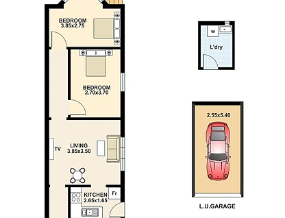 1/204 Hastings Parade, North Bondi, Eastern Suburbs, 2部屋, 1バスルーム, Apartment