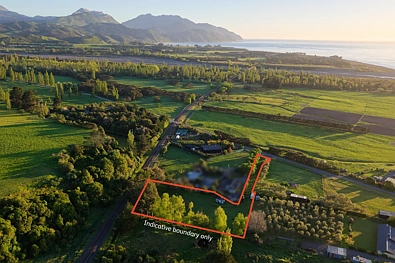 ਹਵਾਈ ਦ੍ਰਿਸ਼ - 207 Lovers Lane, Kaikoura, Marlborough