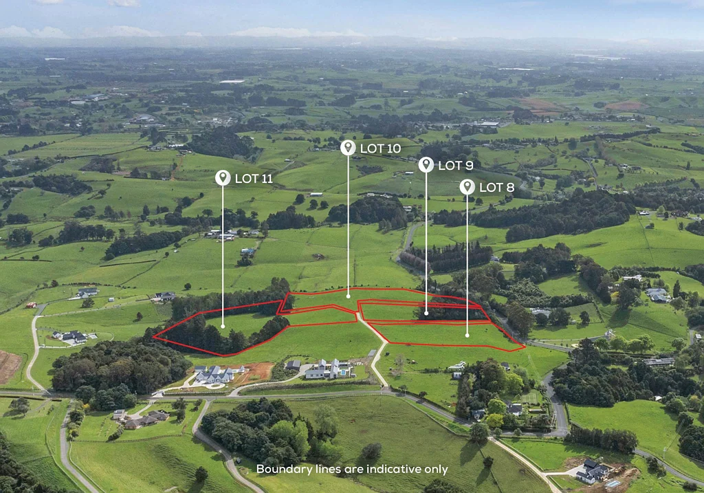 Pukekohe East 四块乡村大地，高位景观＋优质社区，价值长青！ PREMIUM LIFESTYLE LOTS – COUNTRYSIDE LIVING