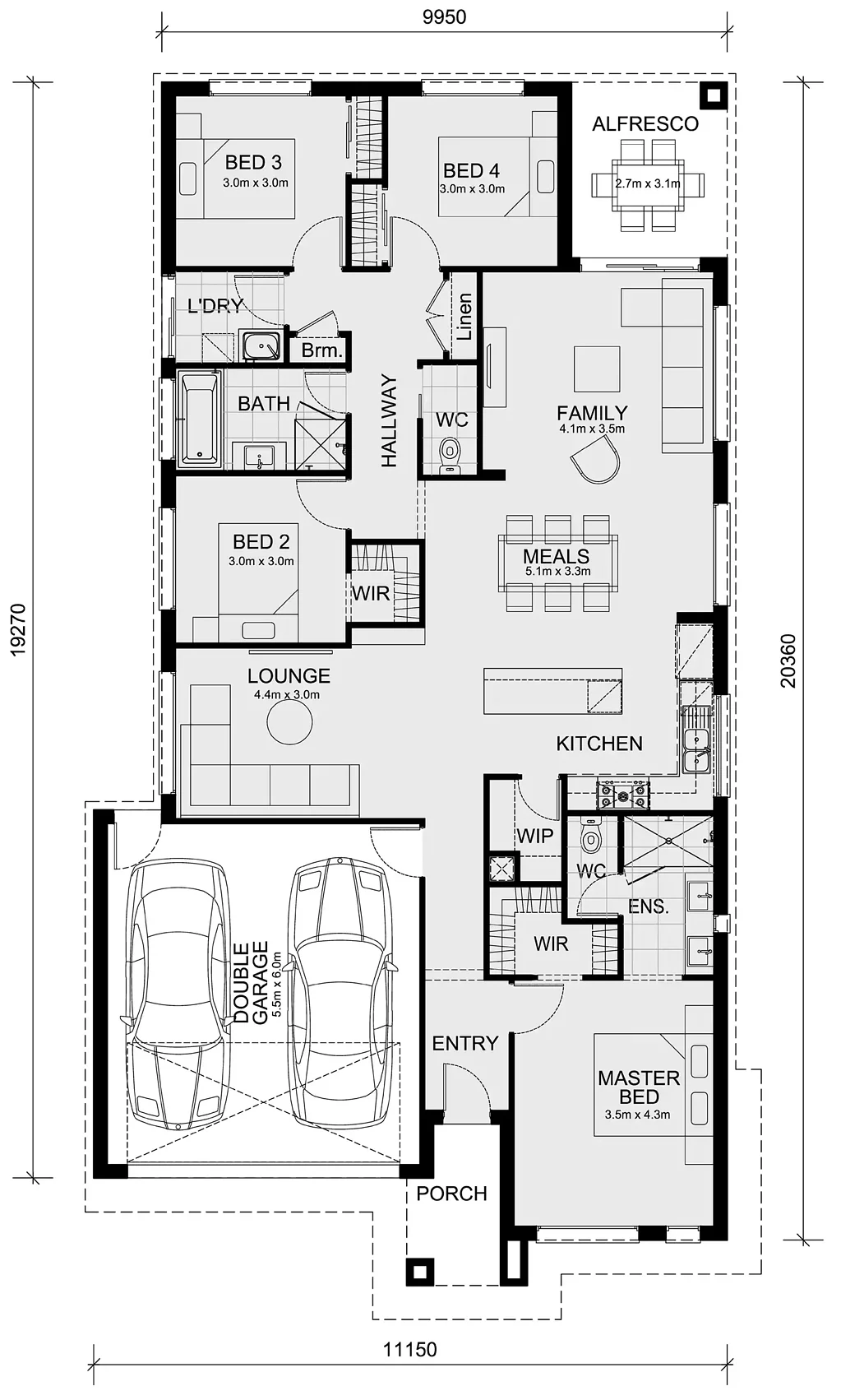 Lot 416 Lucan Road, Deanside, VIC 3336, 4 Bedrooms, 2 Bathrooms, House