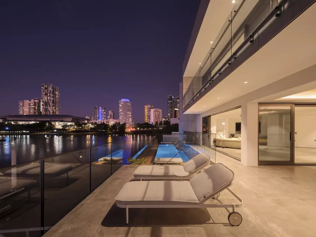A refined waterfront masterpiece on a northern point position.