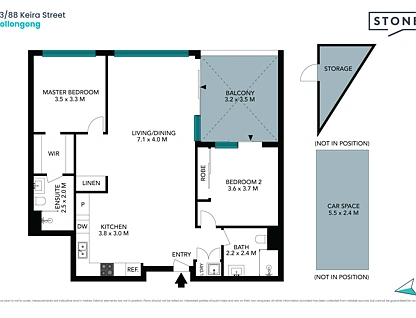 103/88 Keira Street, Wollongong, Wollongong - Greater Region, 2房, 2浴, Apartment