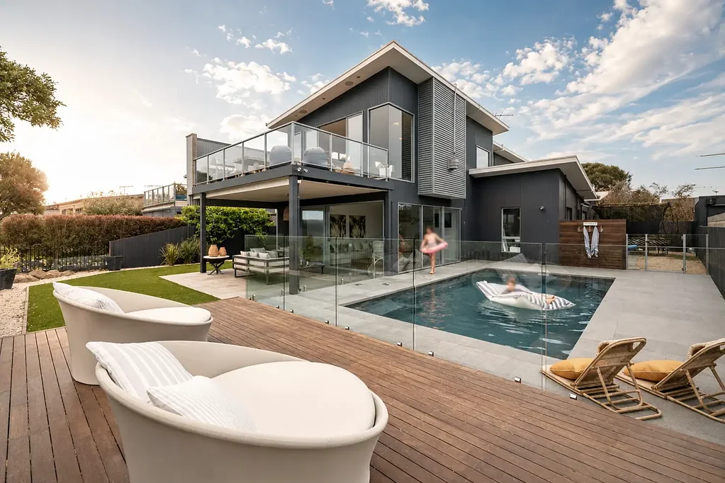 Torquay 4બેડરૂમ Craftsman Built Home with Panoramic Views and Pool
