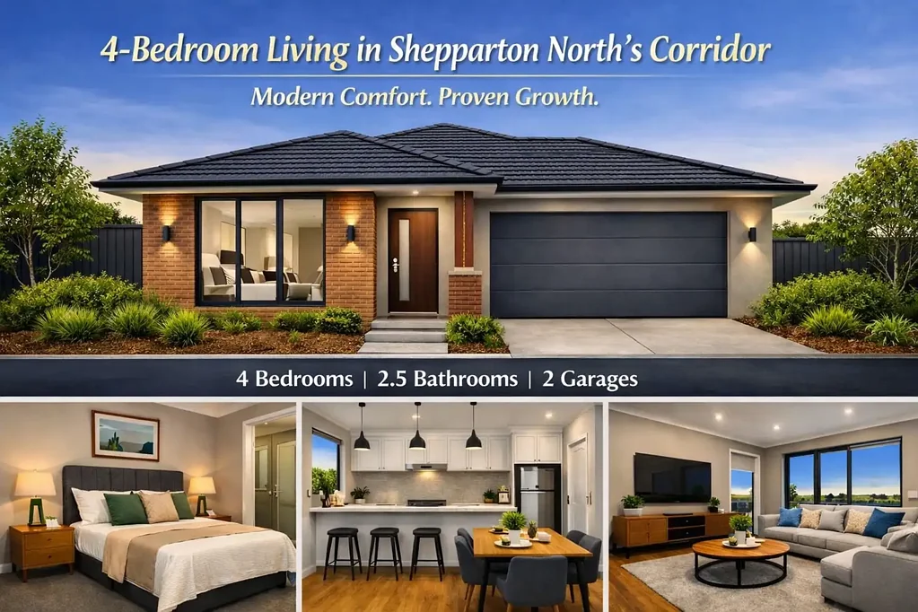 Shepparton North 4部屋 4-Bedroom Living in Shepparton North’s Growth Corridor, Modern Comfort. Proven Growth.