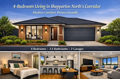 Shepparton North 4બેડરૂમ 4-Bedroom Living in Shepparton North’s Growth Corridor, Modern Comfort. Proven Growth.