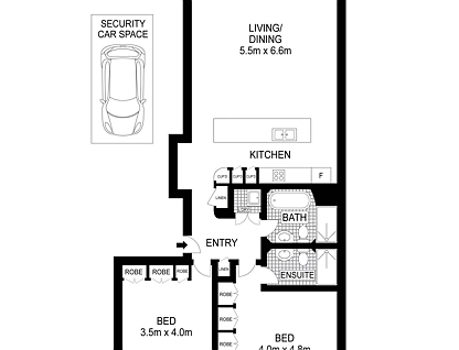 302/27 Barangaroo Avenue, Barangaroo, Sydney CBD, 2 ห้องนอน, 2 ห้องน้ำ, Apartment