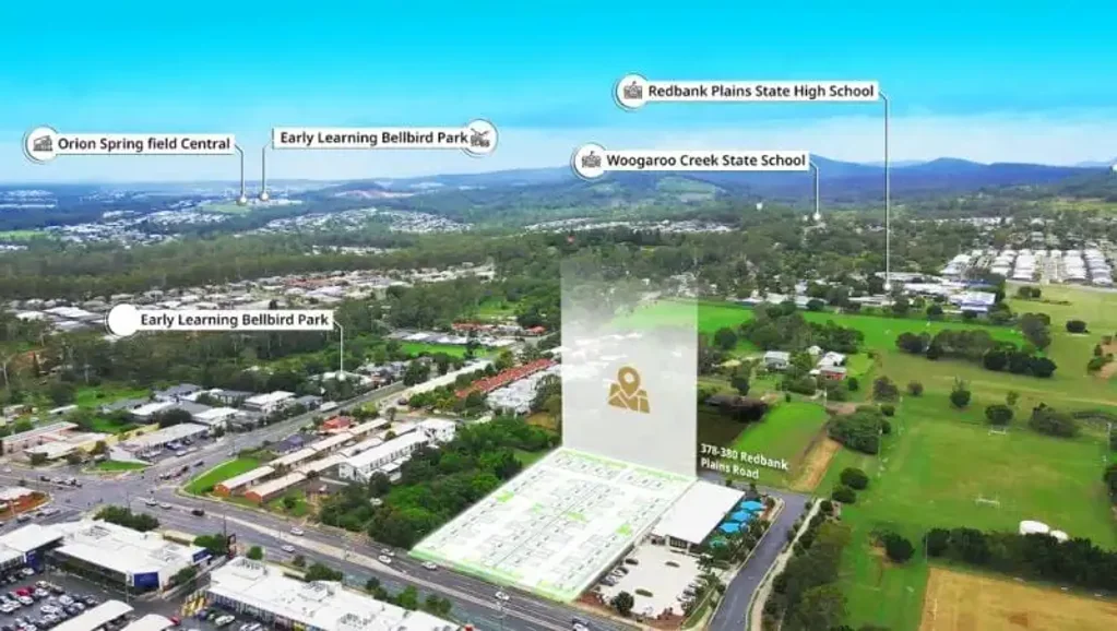 Redbank Plains 7,168m²* DA Approved site directly Opposite Town Square and next to a childcare