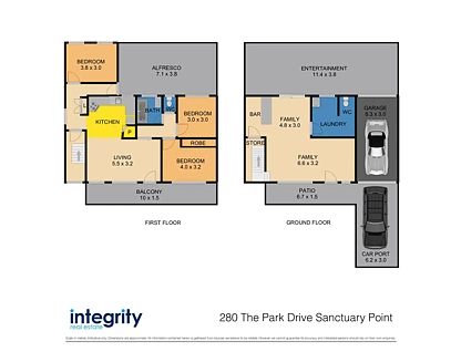 280 The Park Drive, Sanctuary Point, South Coast, 3 कमरे, 1 बाथरूम, House