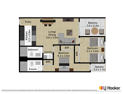136/1 Anthony Rolfe Avenue, Gungahlin, Gungahlin District, 2 habitaciones, 2 baños, Apartment