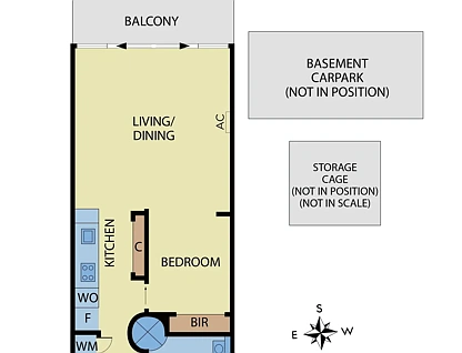 406/7 King Street, Prahran, VIC 3181, 1 침실, 1 욕실, Apartment