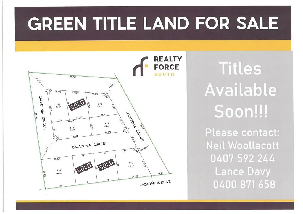 North Yunderup  Superb Green Title Lots