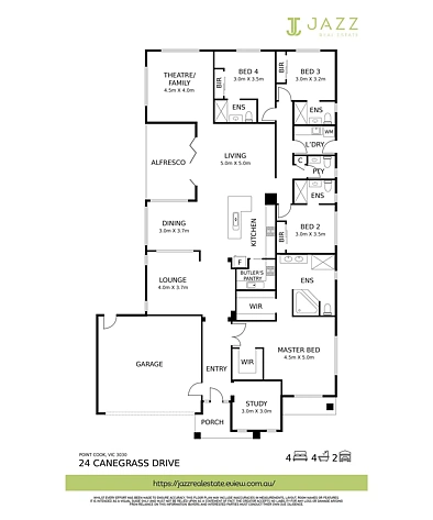 24 Canegrass Drive, Point Cook, VIC 3030, 4 રૂમ, 4 બાથરૂમ, House