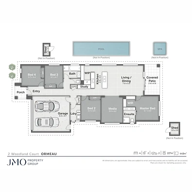 2 Woodland Court, Ormeau, QLD 4208, 4房, 2浴, House