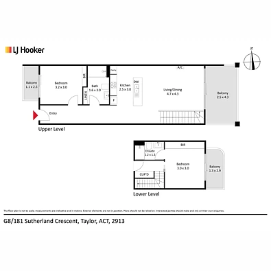 Plano ng Bahay - G08/181 Sutherland Crescent, Taylor, ACT 2913