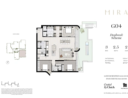 G04/52 Bunyula Road, Bellevue Hill, Eastern Suburbs, 3房, 2浴, Apartment