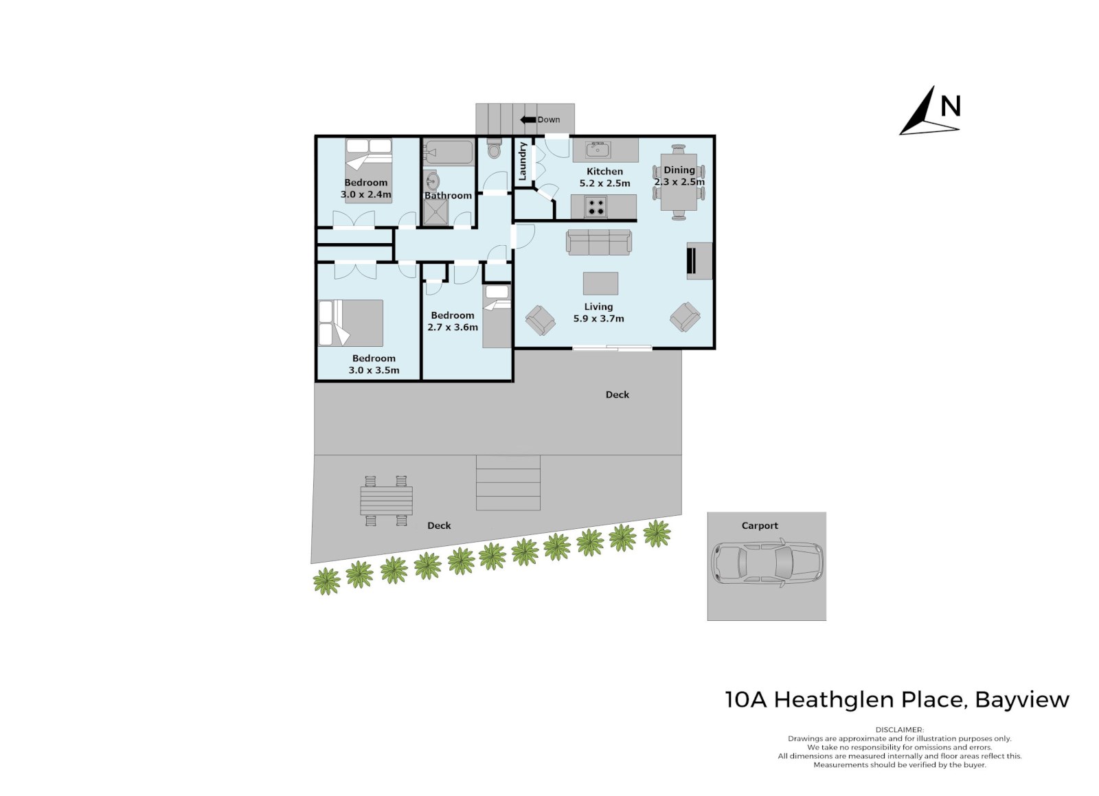 4/10 Heathglen Place, Bayview, Auckland - North Shore, 2 Kuwarto, 1 Banyo