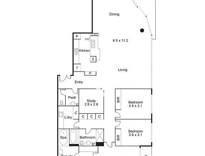 1302/1 Powlett Street, East Melbourne, Melbourne CBD, 3 ਕਮਰੇ, 2 ਬਾਥਰੂਮ, Apartment