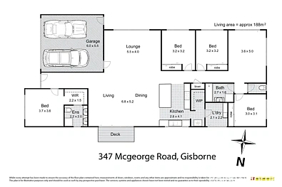 347 McGeorge Road, Gisborne, VIC 3437, 4 slaapkamers, 2 badkamers, House