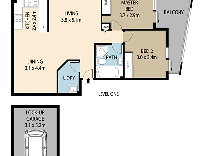 3/7-11 Paton Street, Merrylands West, Parramatta (Northwest suburbs), 2 कमरे, 1 बाथरूम, Apartment