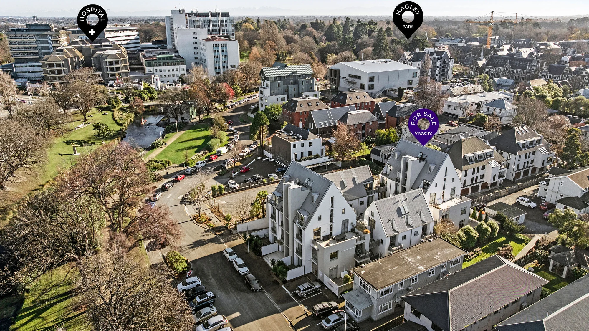 Christchurch Central 1ห้องนอน Car park, Calm and Convenience on Cambridge