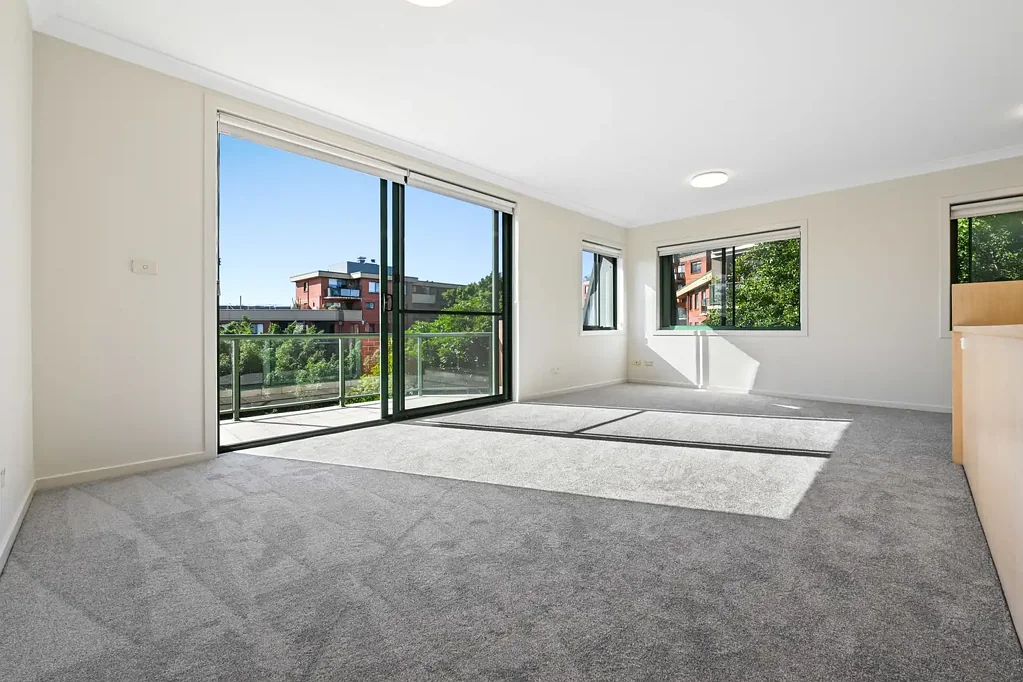 Updated apartment with garden views