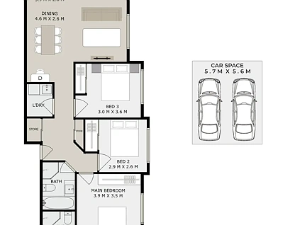 1/22 Bridge Street, Epping, Upper North Shore, 3房, 2浴, Unit