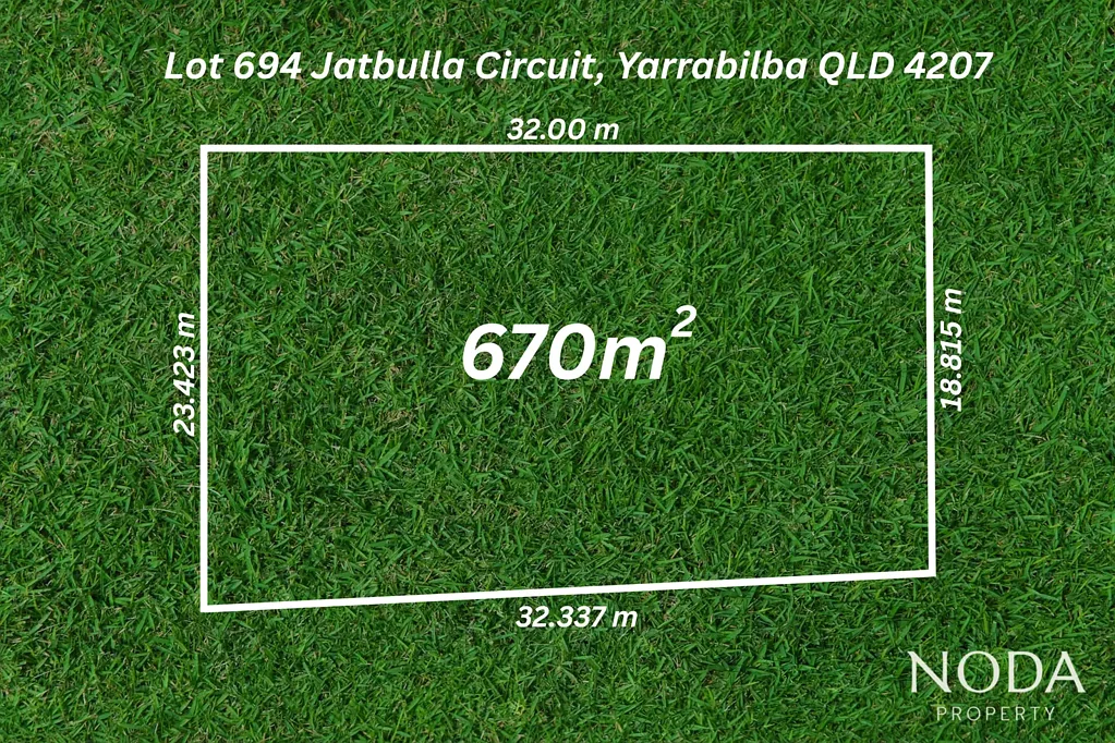 Yarrabilba 670㎡宽幅地块 18.8米前宽 繁华商圈近邻 优质学区环绕 灵活设计空间 Big Land. Even Bigger Frontage !!