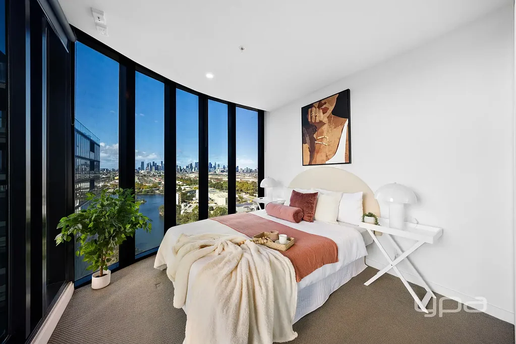 Footscray 2 Slaapkamer Sky-High Luxury with Dual-Aspect Views – River, Racecourse & City Skyline