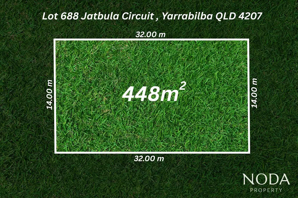 Yarrabilba 448m²地块 14米临街宽 现代住宅环绕 便利设施近 首次置业优选 Build Your Dream Home on This 448m² Block