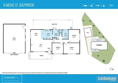 户型图 - 19 Michel Street, Shepparton, VIC 3630