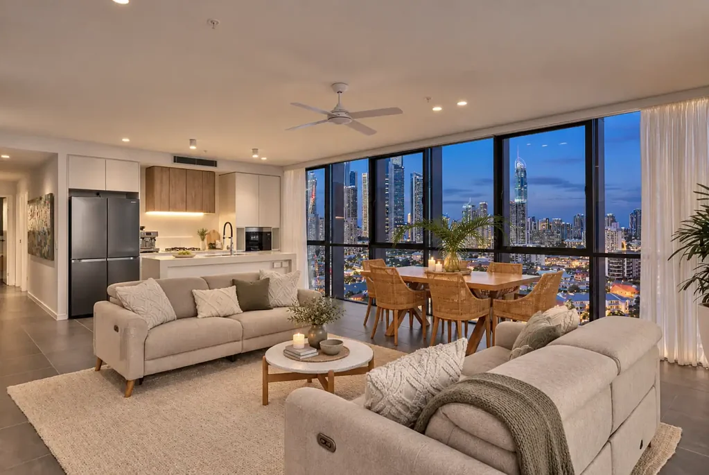 Surfers Paradise 3 Bedroom STUNNING NEAR-NEW CHEVRON ISLAND SKYHOME - VACANT AND READY TO GO!