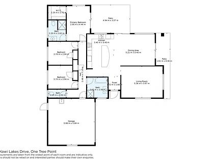 4 Kowi Lakes Drive, One Tree Point, Whangarei, 3房, 2浴, 独立屋