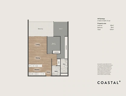44/2729-2733 Gold Coast Highway, Broadbeach, Gold Coast, 2 Schlafzimmer, 2 Badezimmer, Apartment