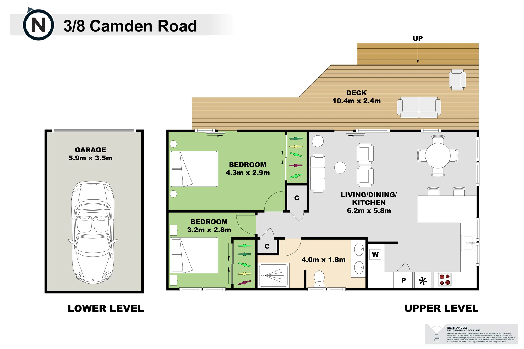 3/8 Camden Road, Sandringham, 2 Bedrooms, 1 Bathrooms, House